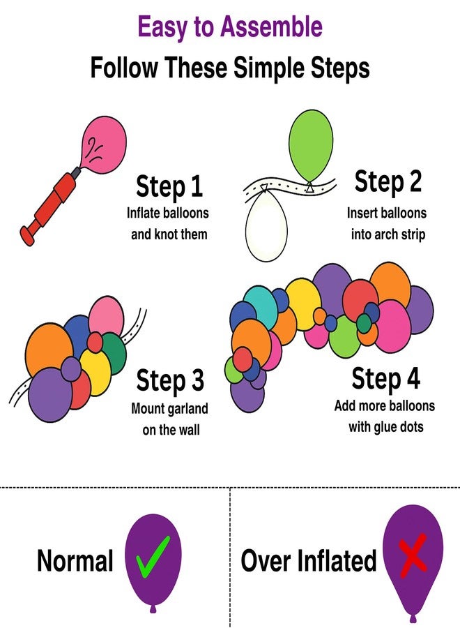 Party Central Unicorn Birthday Decoration Kit for Girls - 68 pcs, Pastel Balloon Arch with Foil Balloons & Happy Birthday Banner - Party Supplies for Baby Girl Celebrations - Image 5